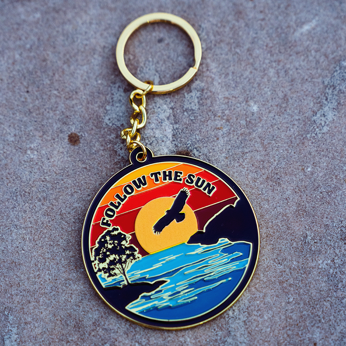 Follow The Sun Keychain