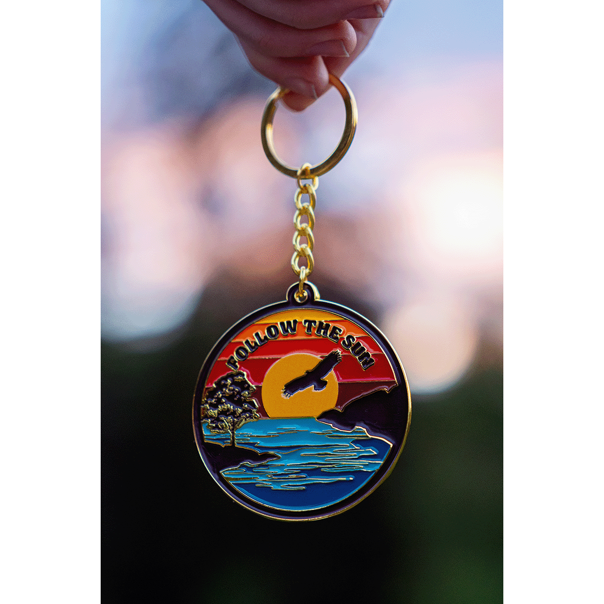 Follow The Sun Keychain