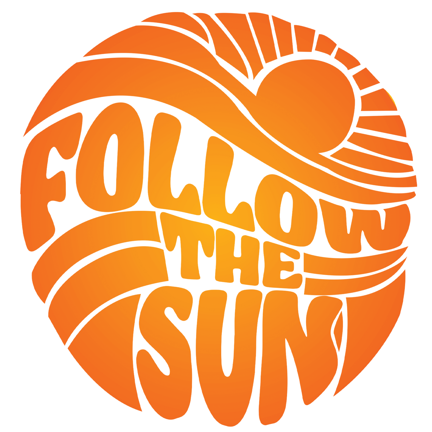 Follow the Sun Sticker